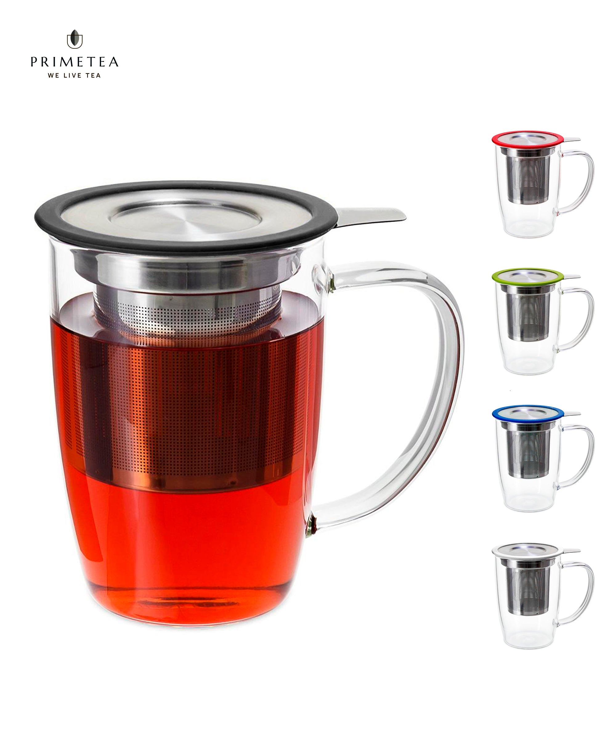 Porcelain Tea Mug with Infuser and Lid – Prime Tea