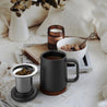 Porcelain Tea Mug with Infuser and Lid