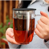 Glass Teacup with Infuser and Lid - Teaware